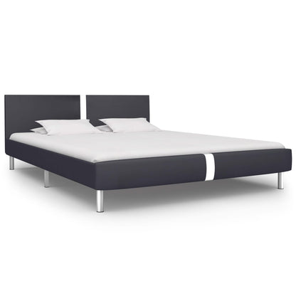 Bedframe Kunstleer 120 x 200 cm Zwart