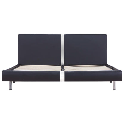 Bedframe Kunstleer 120 x 200 cm Zwart
