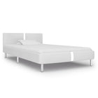 Bedframe 90x200 cm kunstleer wit