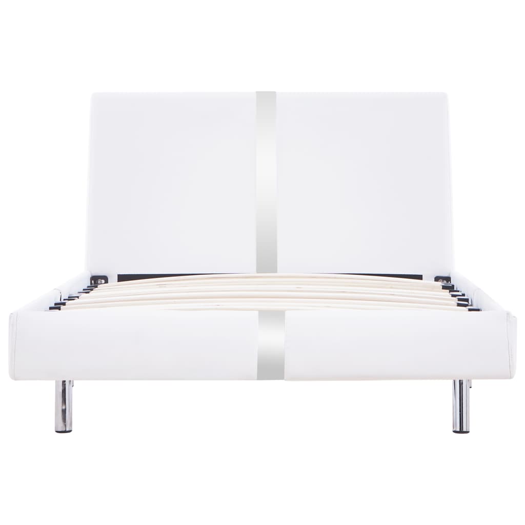 Bedframe Kunstleer Wit 90X200 Cm 90 x 200 cm