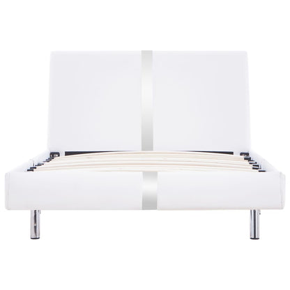 Bedframe Kunstleer Wit 90X200 Cm 90 x 200 cm