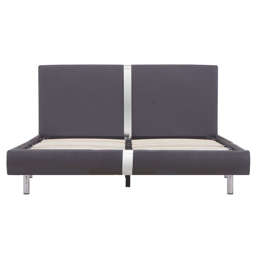 Bedframe Kunstleer 140 x 200 cm Grijs