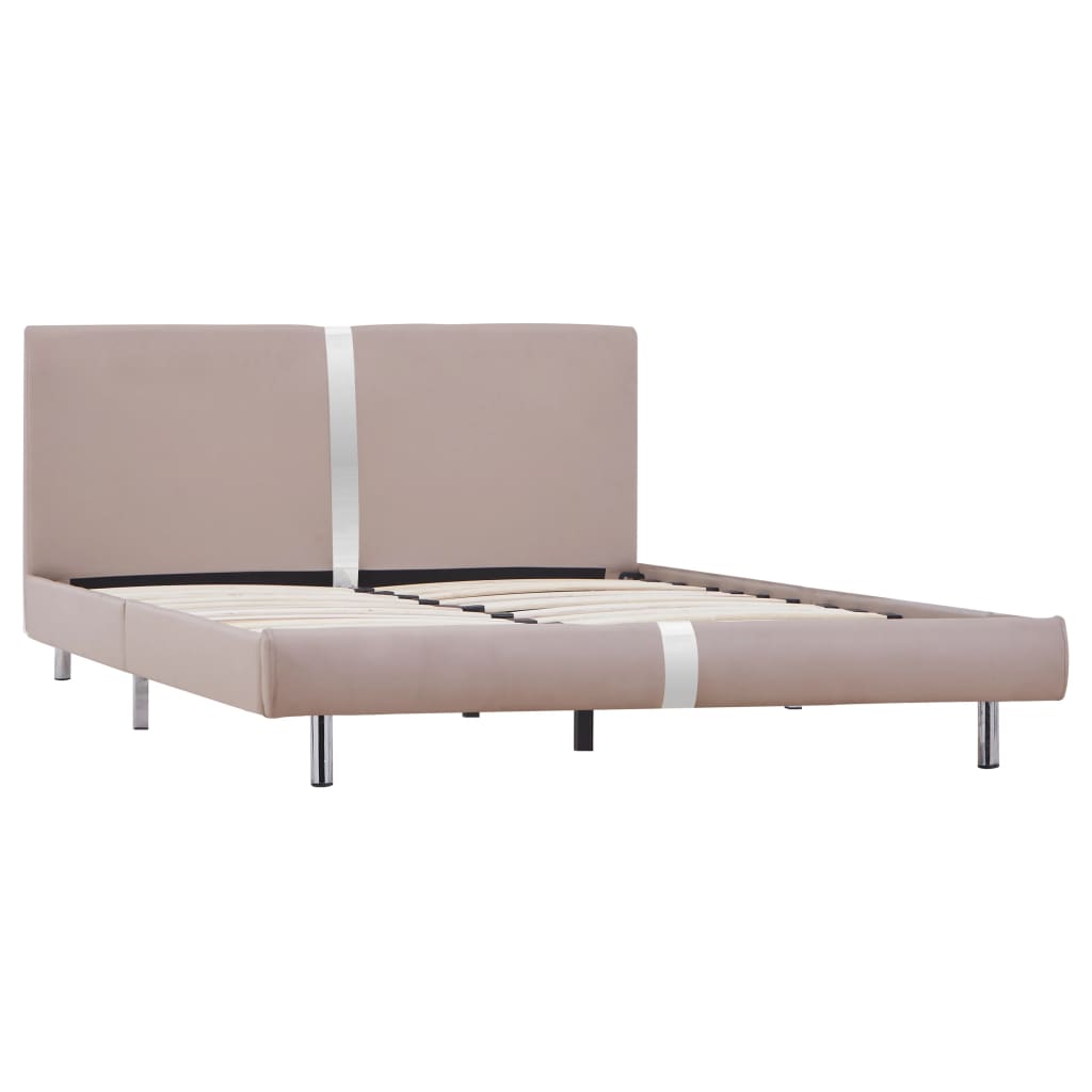 Bedframe Kunstleer 140 x 200 cm Cappuccino