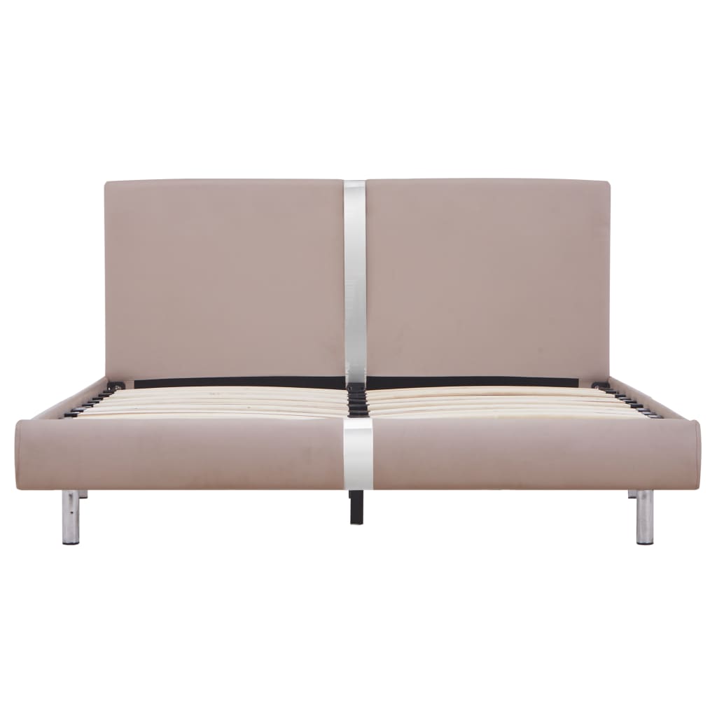 Bedframe Kunstleer 140 x 200 cm Cappuccino