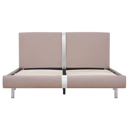 Bedframe Kunstleer 140 x 200 cm Cappuccino