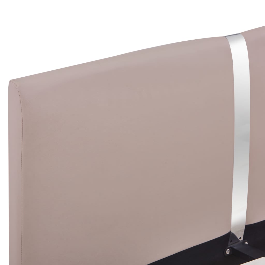 Bedframe Kunstleer 140 x 200 cm Cappuccino
