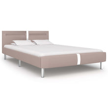 Bedframe Met Led Kunstleer 120 x 200 cm Cappuccino