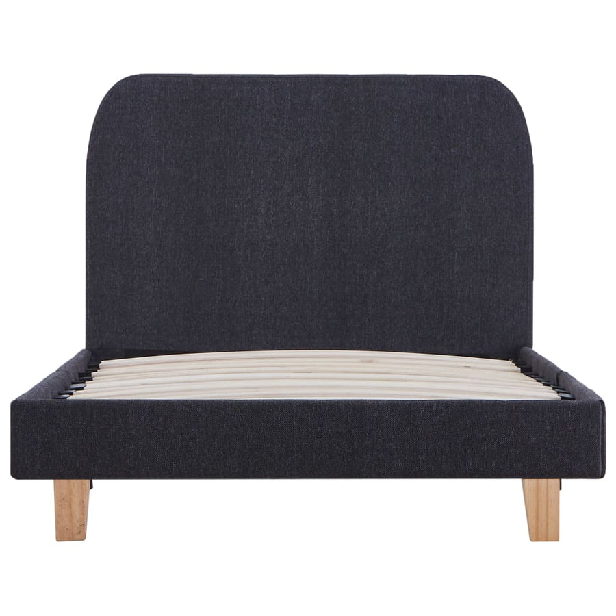 Bedframe Stof 90 x 200 cm Donkergrijs