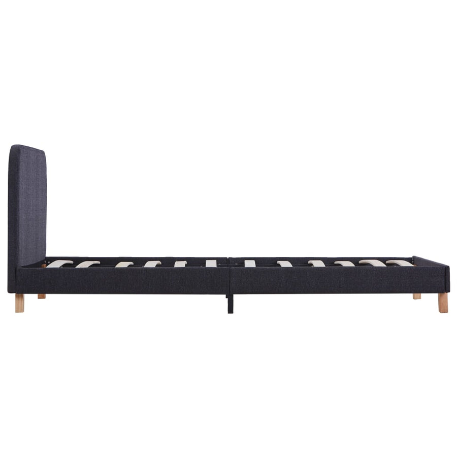Bedframe Stof 90 x 200 cm Donkergrijs