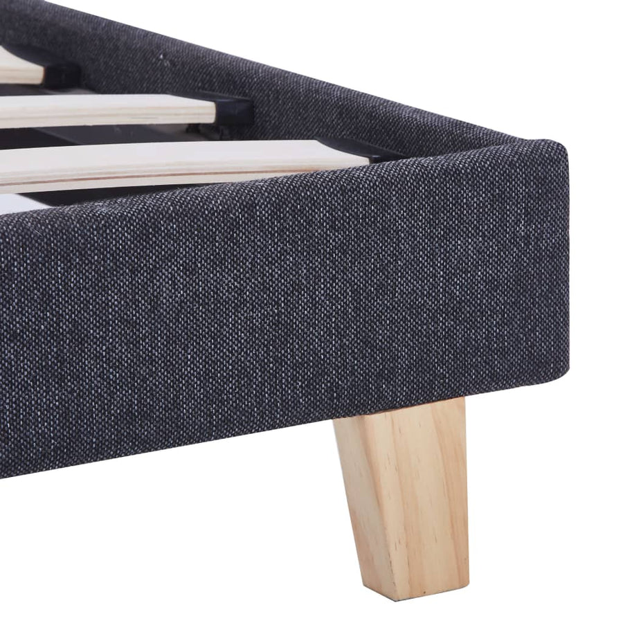 Bedframe Stof 90 x 200 cm Donkergrijs