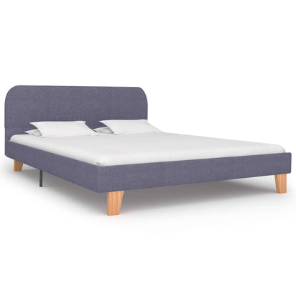 Bedframe Stof 140 x 200 cm Lichtgrijs