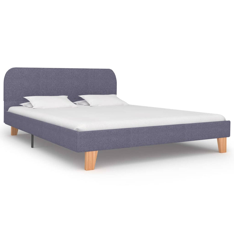 Bedframe Stof 140 x 200 cm Lichtgrijs