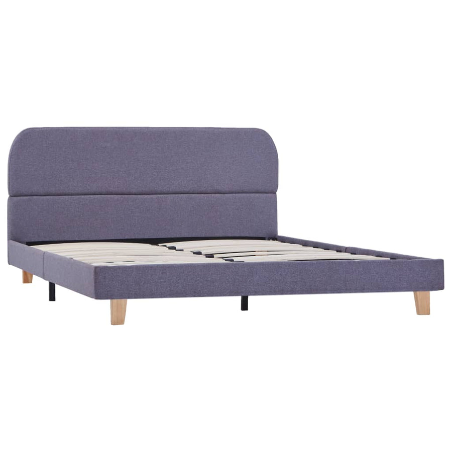 Bedframe Stof 140 x 200 cm Lichtgrijs