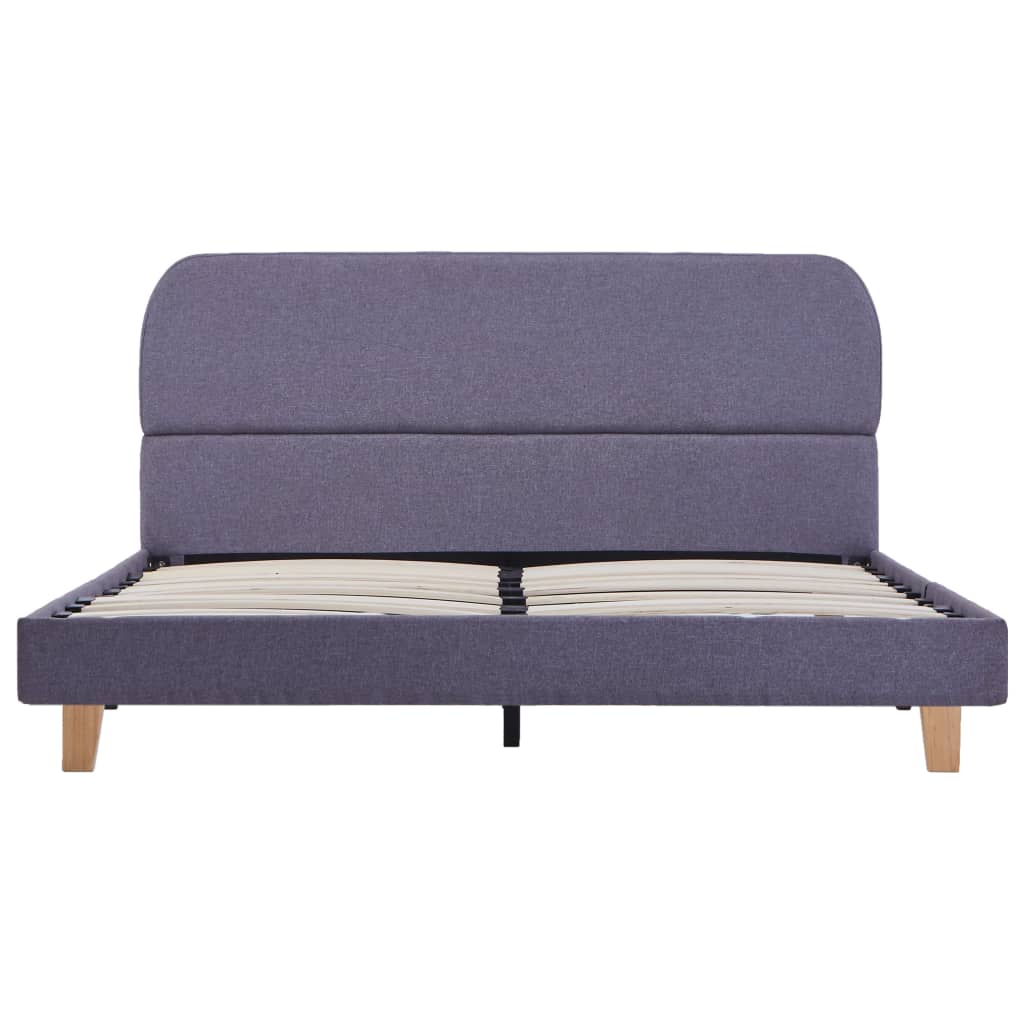 Bedframe Stof 140 x 200 cm Lichtgrijs