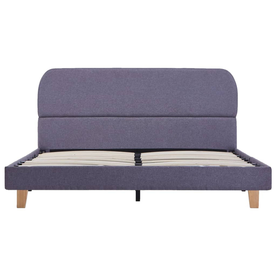 Bedframe Stof 140 x 200 cm Lichtgrijs