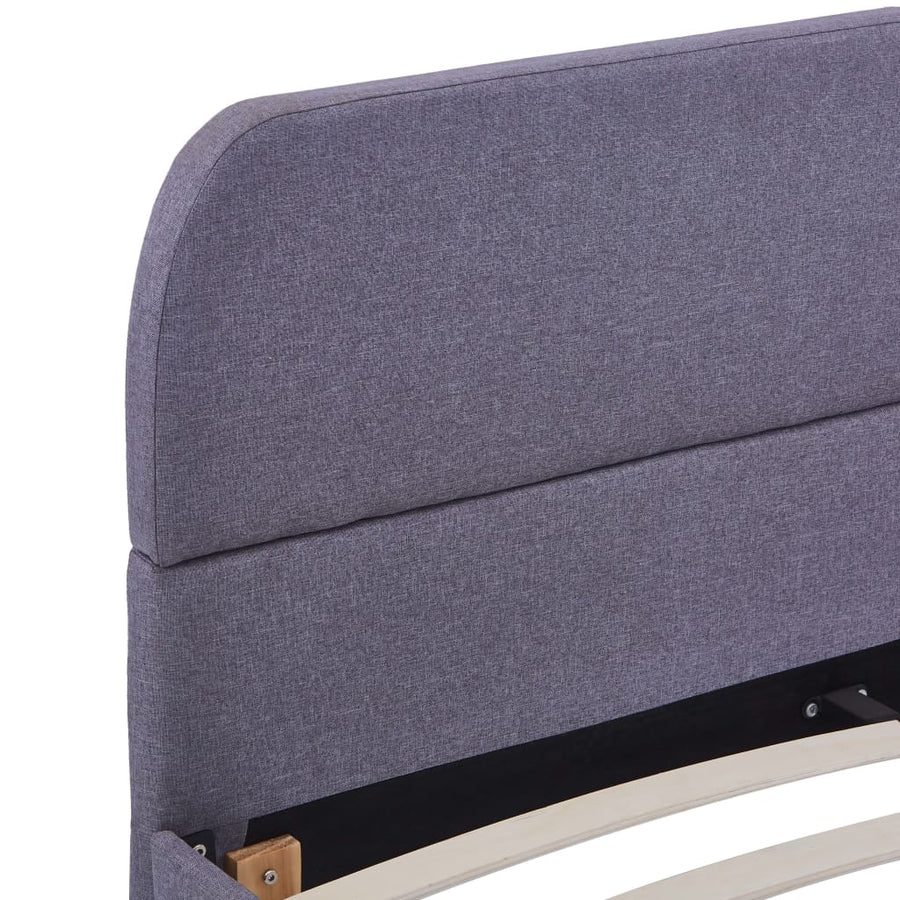Bedframe Stof 140 x 200 cm Lichtgrijs