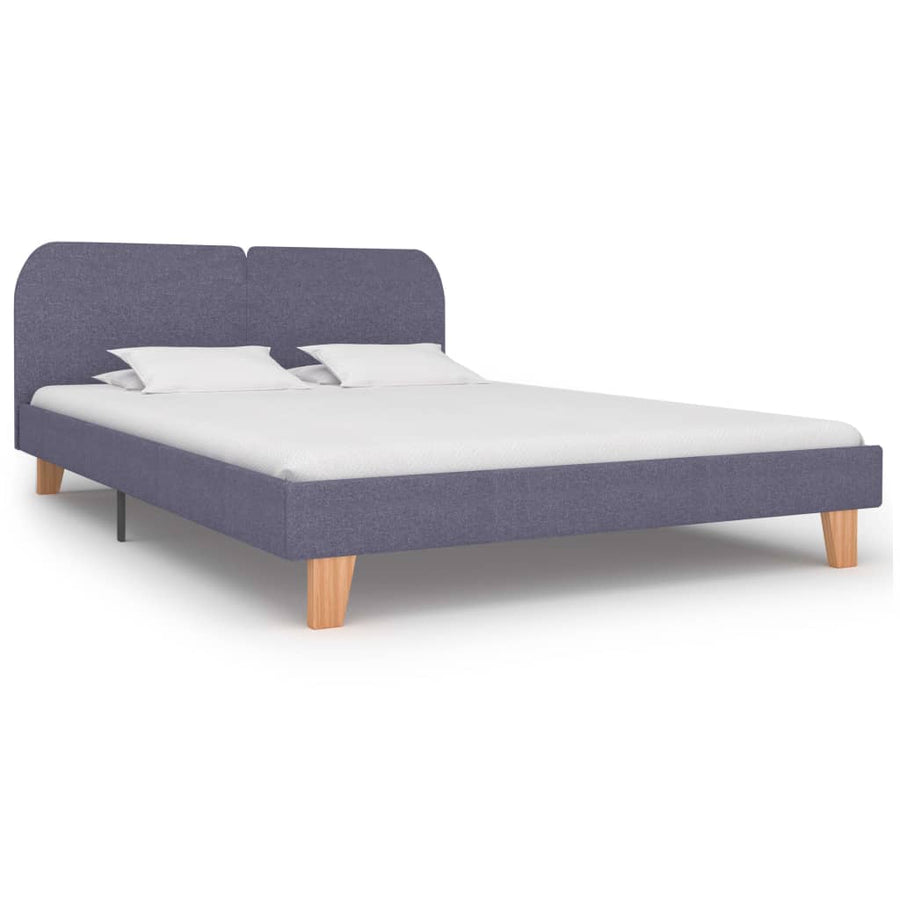 Bedframe Stof 180 x 200 cm Lichtgrijs
