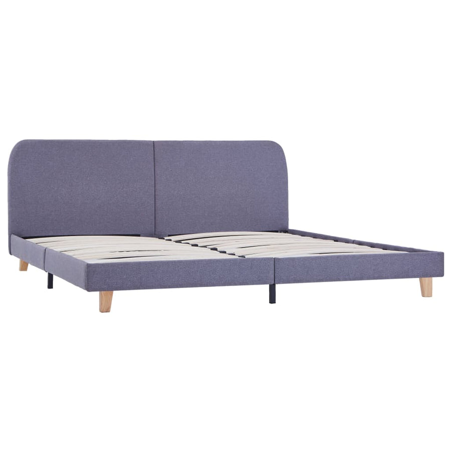 Bedframe Stof 180 x 200 cm Lichtgrijs