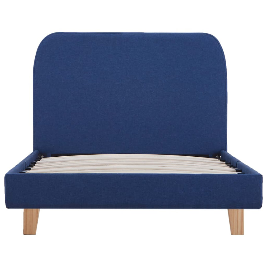 Bedframe Stof 90 x 200 cm Blauw