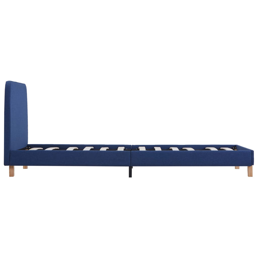 Bedframe Stof 90 x 200 cm Blauw