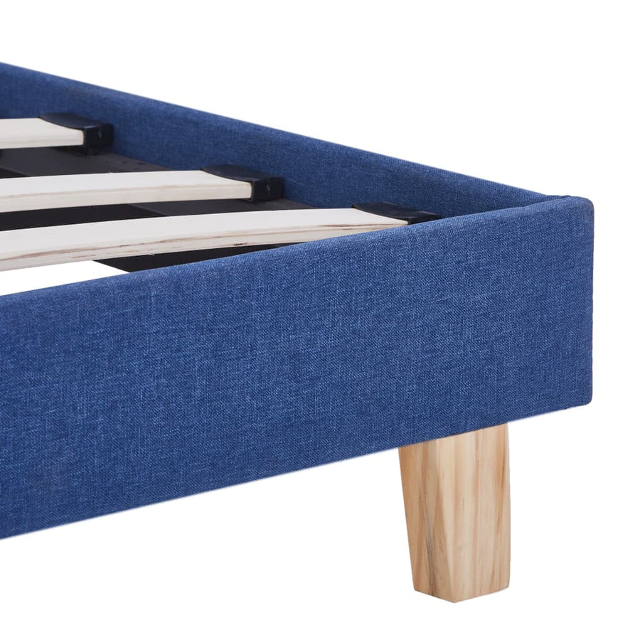 Bedframe Stof 90 x 200 cm Blauw