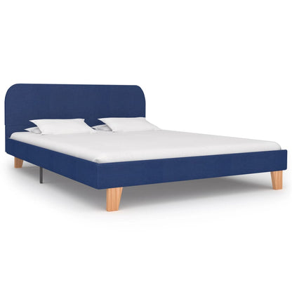 Bedframe Stof 140 x 200 cm Blauw