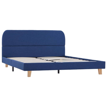 Bedframe Stof 140 x 200 cm Blauw