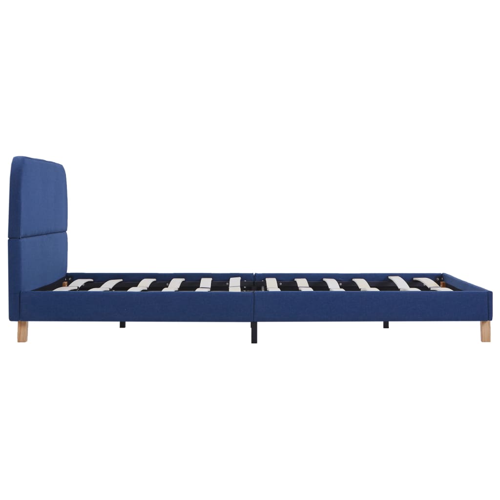 Bedframe Stof 140 x 200 cm Blauw