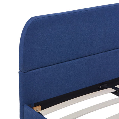 Bedframe Stof 140 x 200 cm Blauw