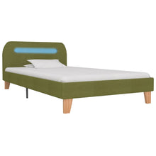 Bedframe Met Led Stof 90 x 200 cm Groen