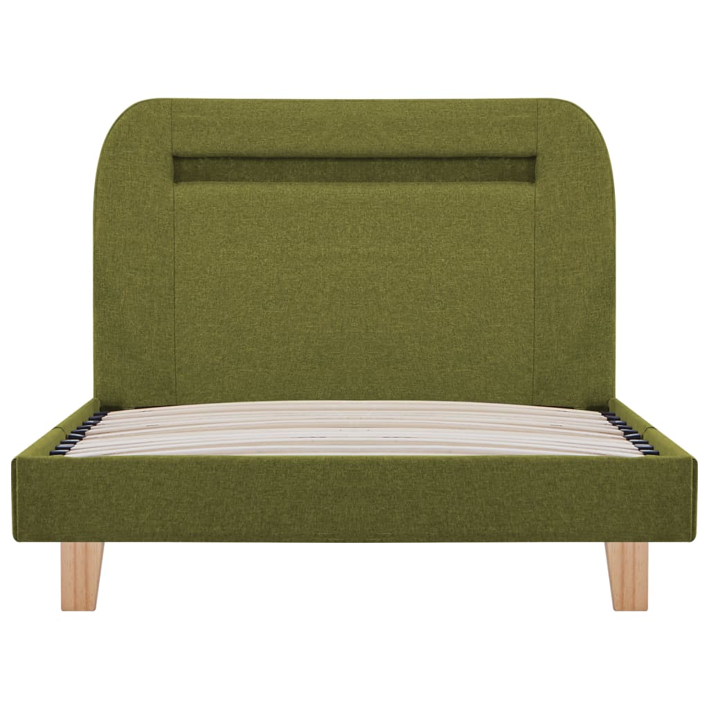 Bedframe Met Led Stof 90 x 200 cm Groen