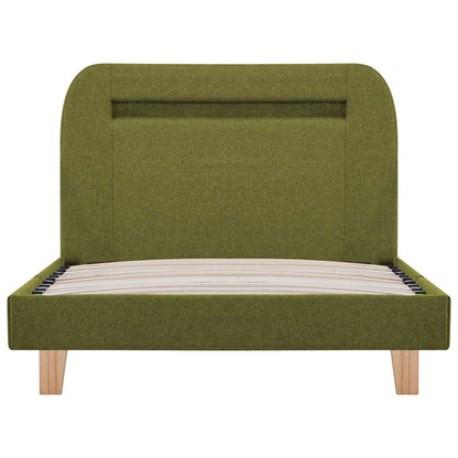 Bedframe Met Led Stof 90 x 200 cm Groen