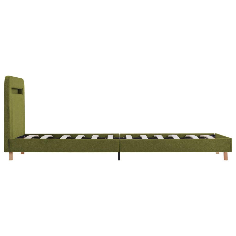 Bedframe Met Led Stof 90 x 200 cm Groen