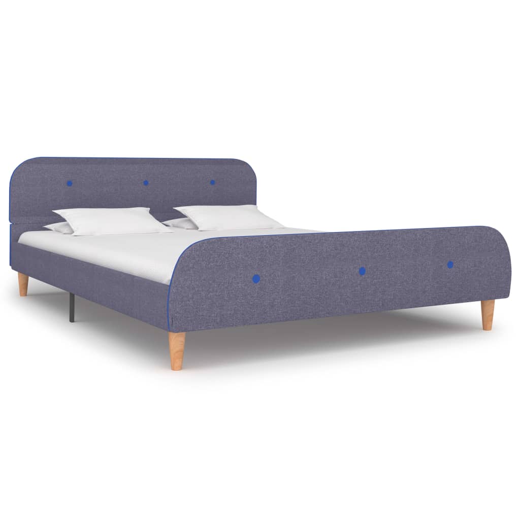 Bedframe Stof 140 x 200 cm Lichtgrijs