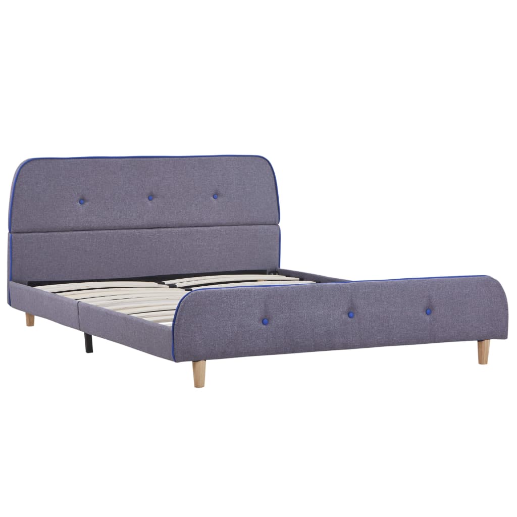 Bedframe Stof 140 x 200 cm Lichtgrijs