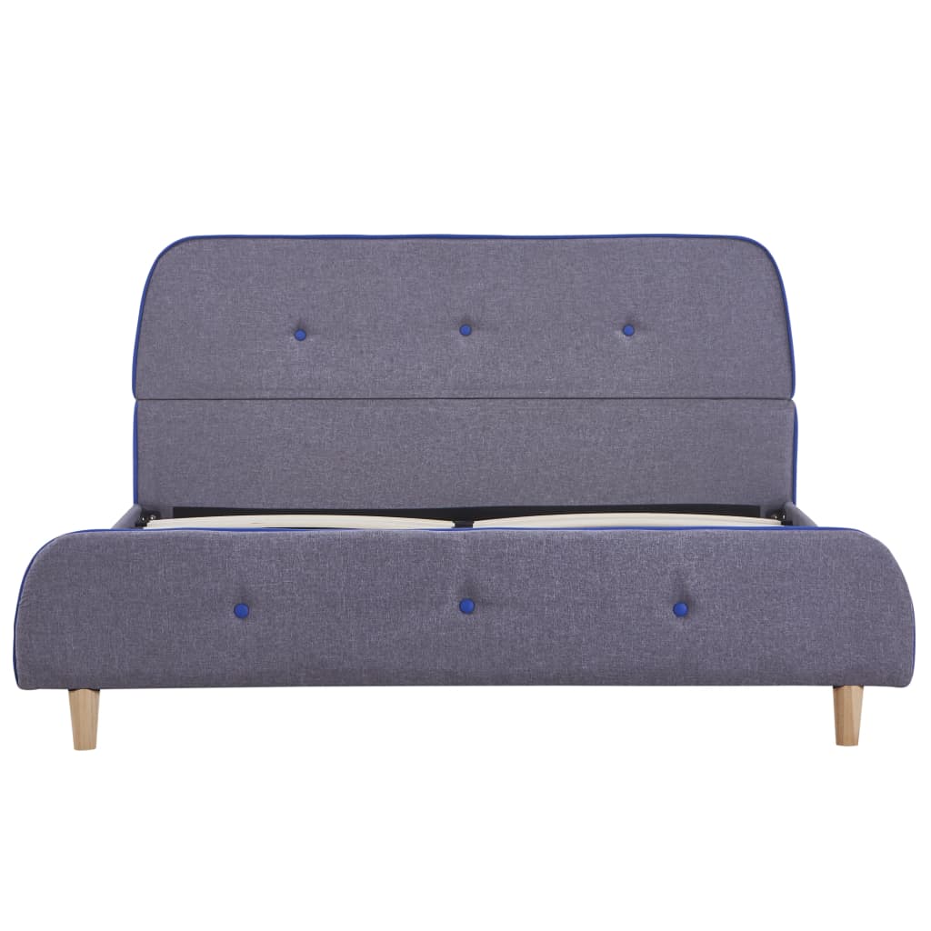 Bedframe Stof 140 x 200 cm Lichtgrijs