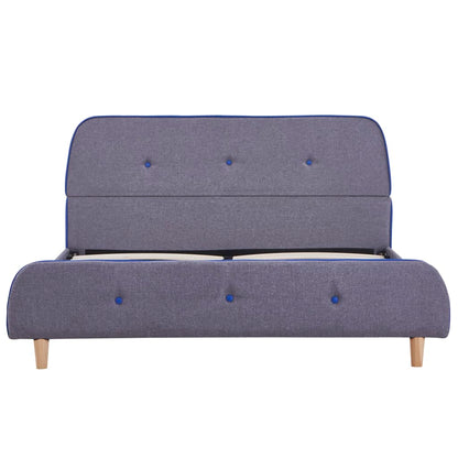 Bedframe Stof 140 x 200 cm Lichtgrijs