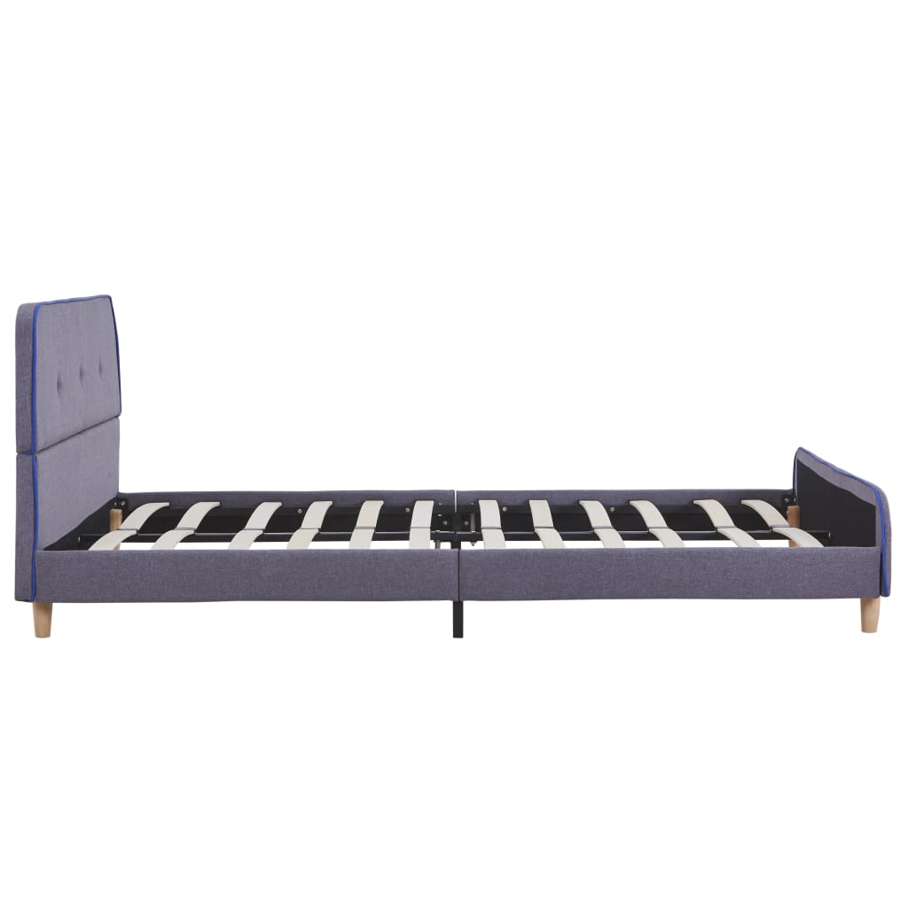 Bedframe Stof 140 x 200 cm Lichtgrijs