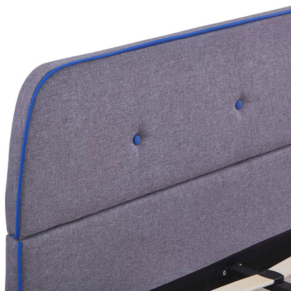 Bedframe Stof 140 x 200 cm Lichtgrijs