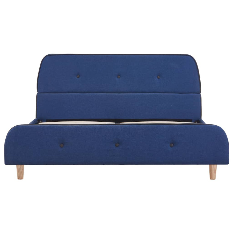 Bedframe Stof 140 x 200 cm Blauw