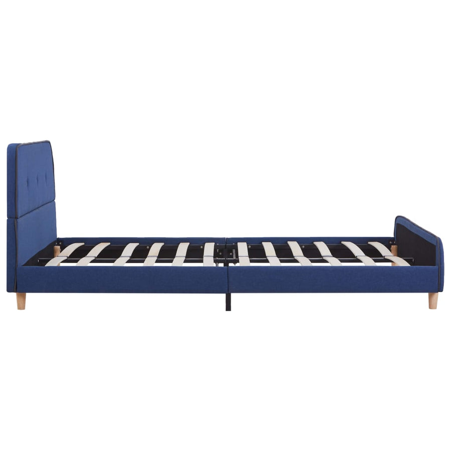 Bedframe Stof 140 x 200 cm Blauw