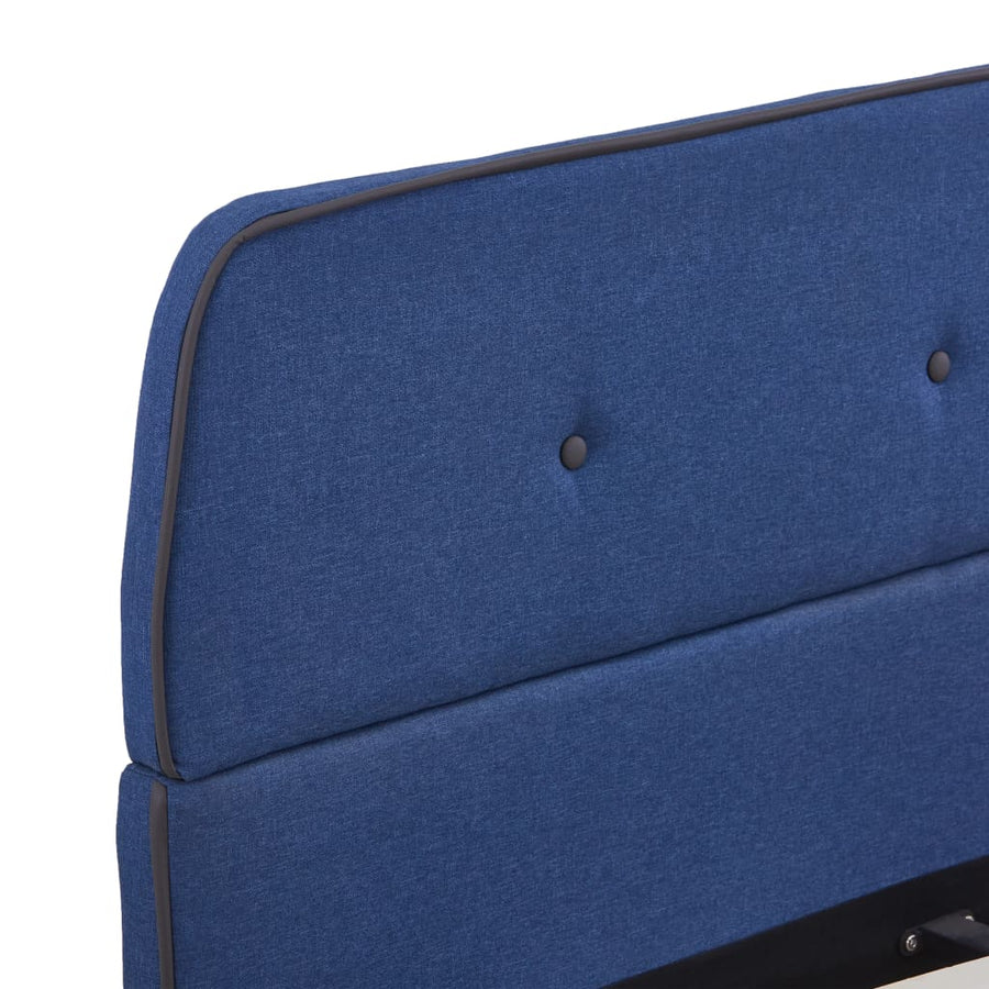 Bedframe Stof 140 x 200 cm Blauw