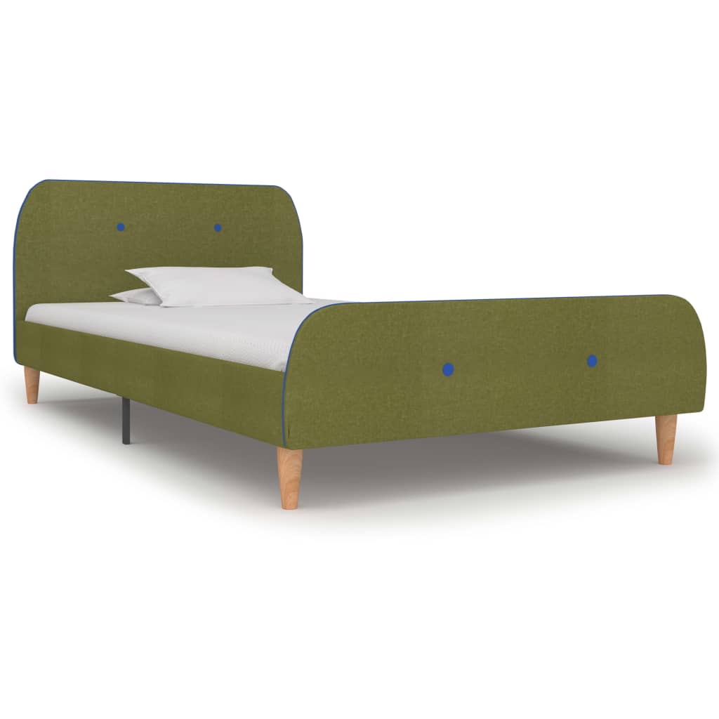 Bedframe Stof 90 x 200 cm Groen