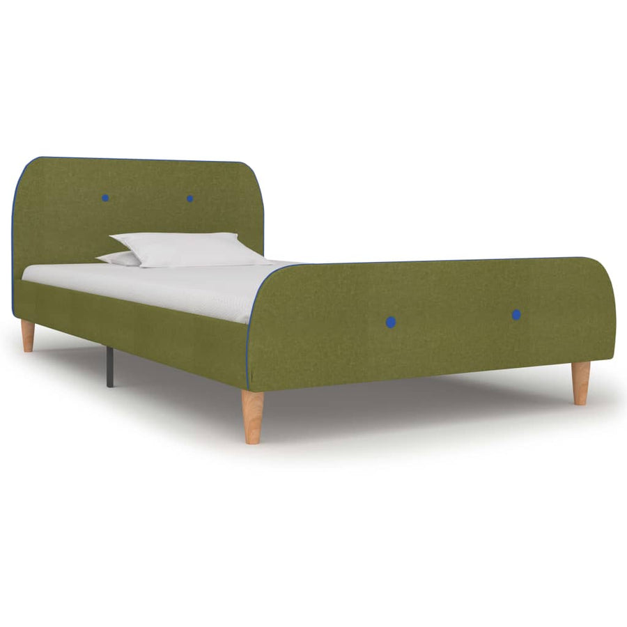 Bedframe Stof 90 x 200 cm Groen