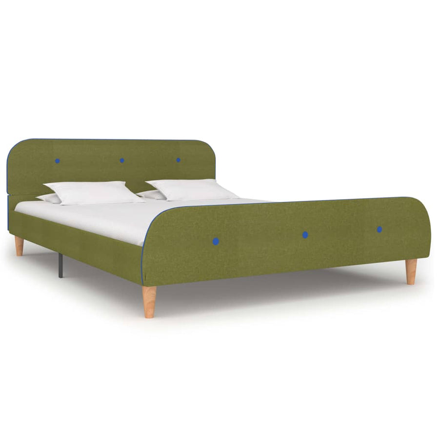Bedframe Stof 140 x 200 cm Groen