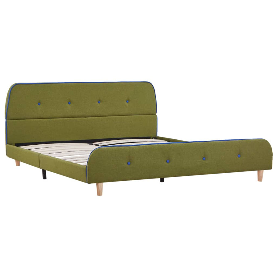 Bedframe Stof 140 x 200 cm Groen