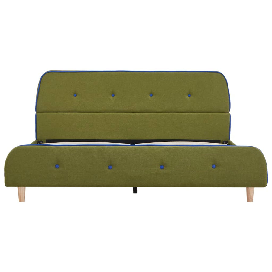 Bedframe Stof 140 x 200 cm Groen