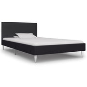 Bedframe stof zwart 90x200 cm