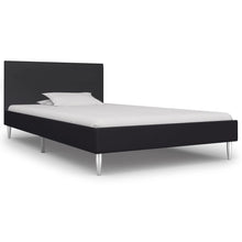 Bedframe Stof 90 x 200 cm Zwart