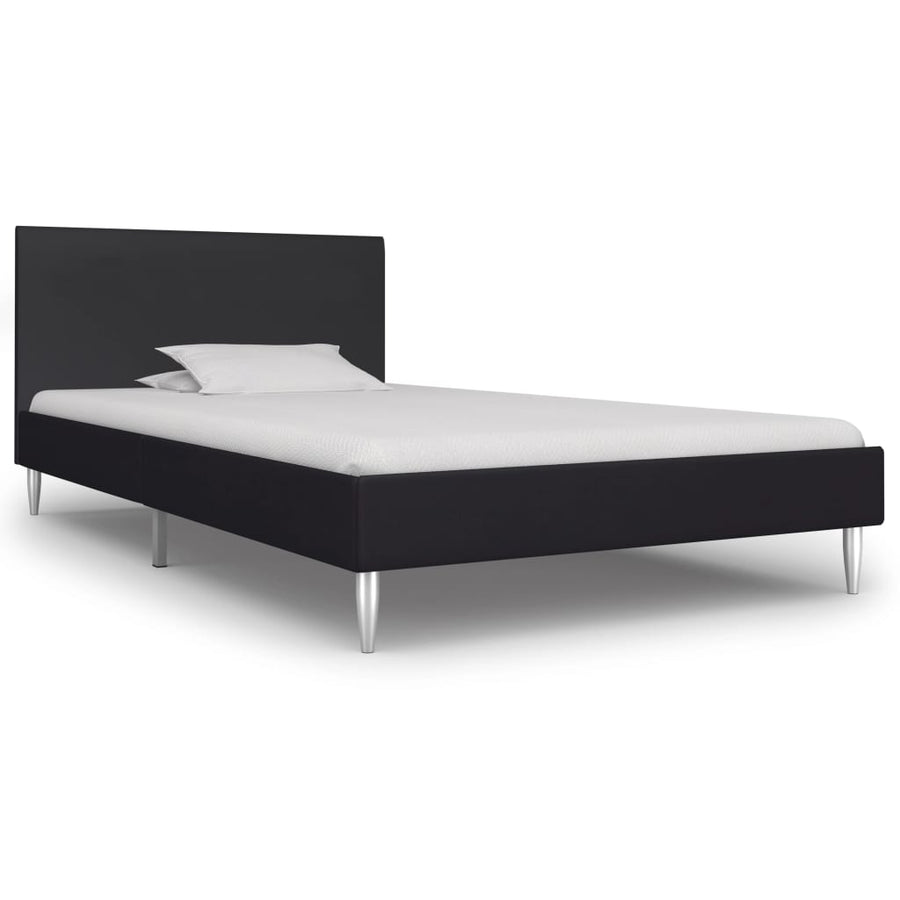 Bedframe Stof 90 x 200 cm Zwart